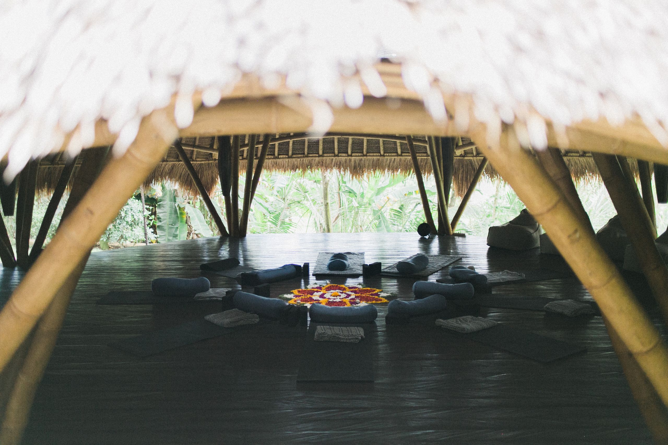 Yoga studio interior
